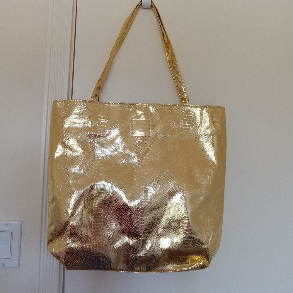 Gold Tote Bag by Elizabeth Grant
